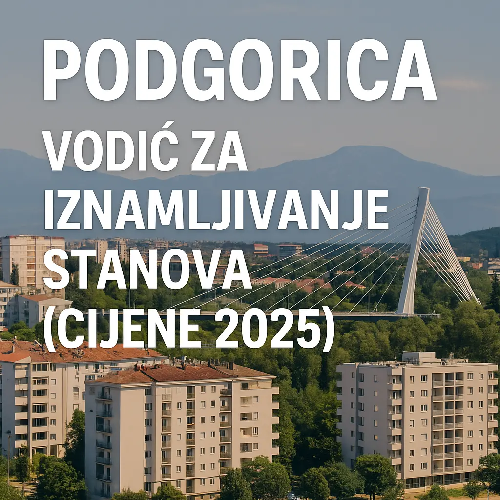 Podgorica – Vodič za Iznajmljivanje Stanova (Cijene 2025)